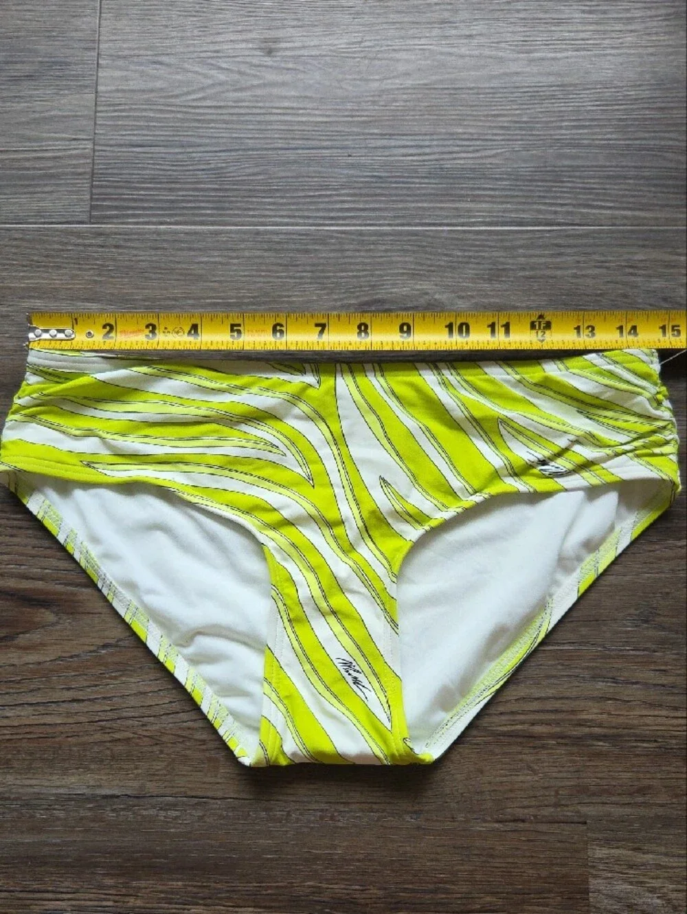 Nwot Michael Michael Kors Lime Green Patterned Swim Bottoms Size Medium